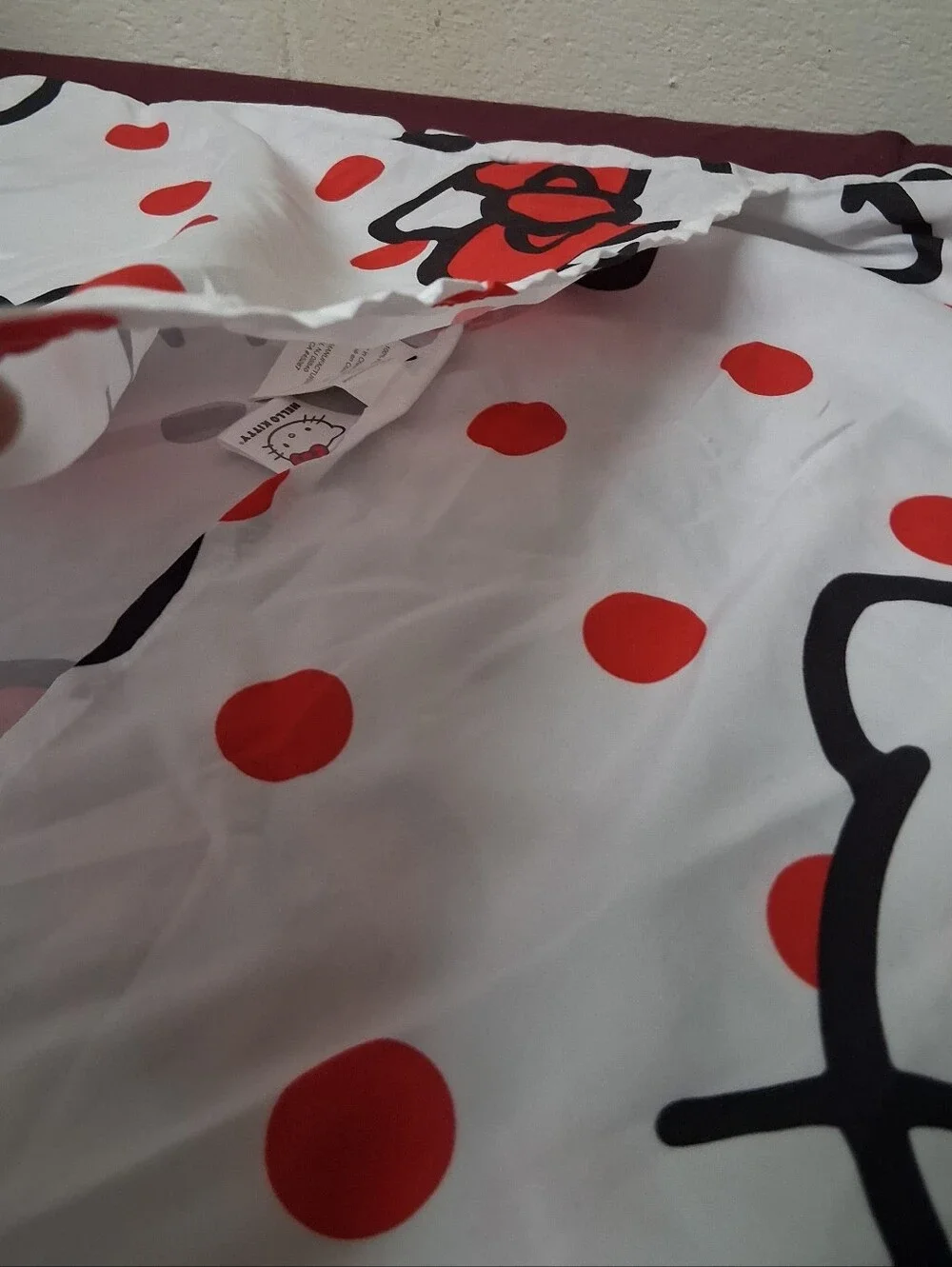 Hello Kitty Pink Poke A Dot Standard Size Pillow Sham